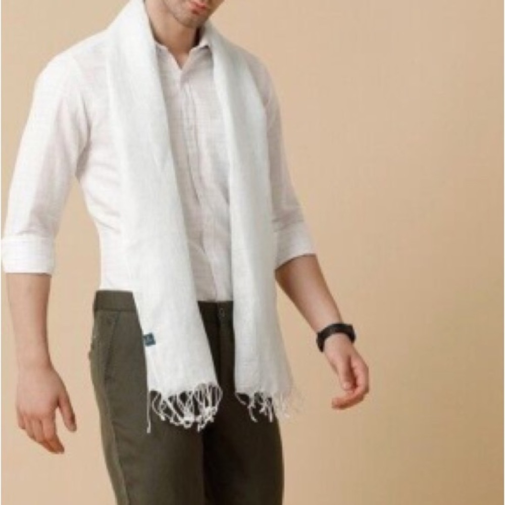 Cream Elegant Scarf Accessories